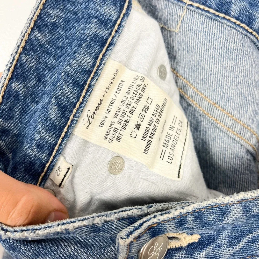 Lovers and Friends Ezra Cropped Slim Boyfriend Jeans Size 28 - Picture 9 of 10